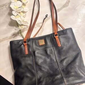 Dooney & Bourke Black Leather Tote Bag